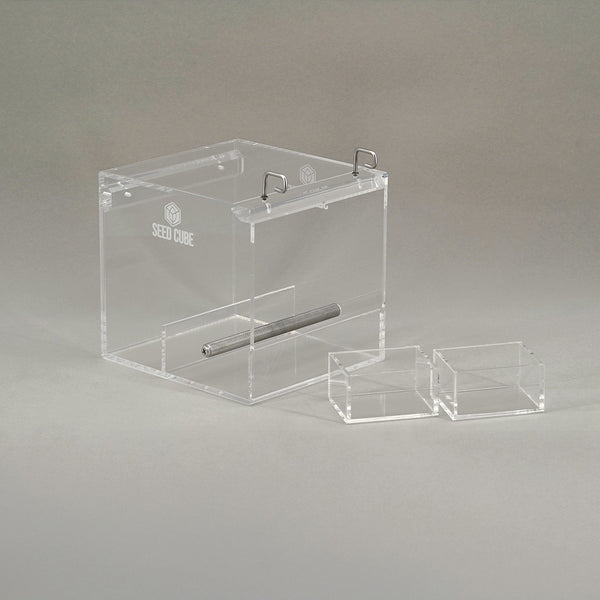Seed Cube Small + Small Easy-Inserts Bundle - No mess bird feeder