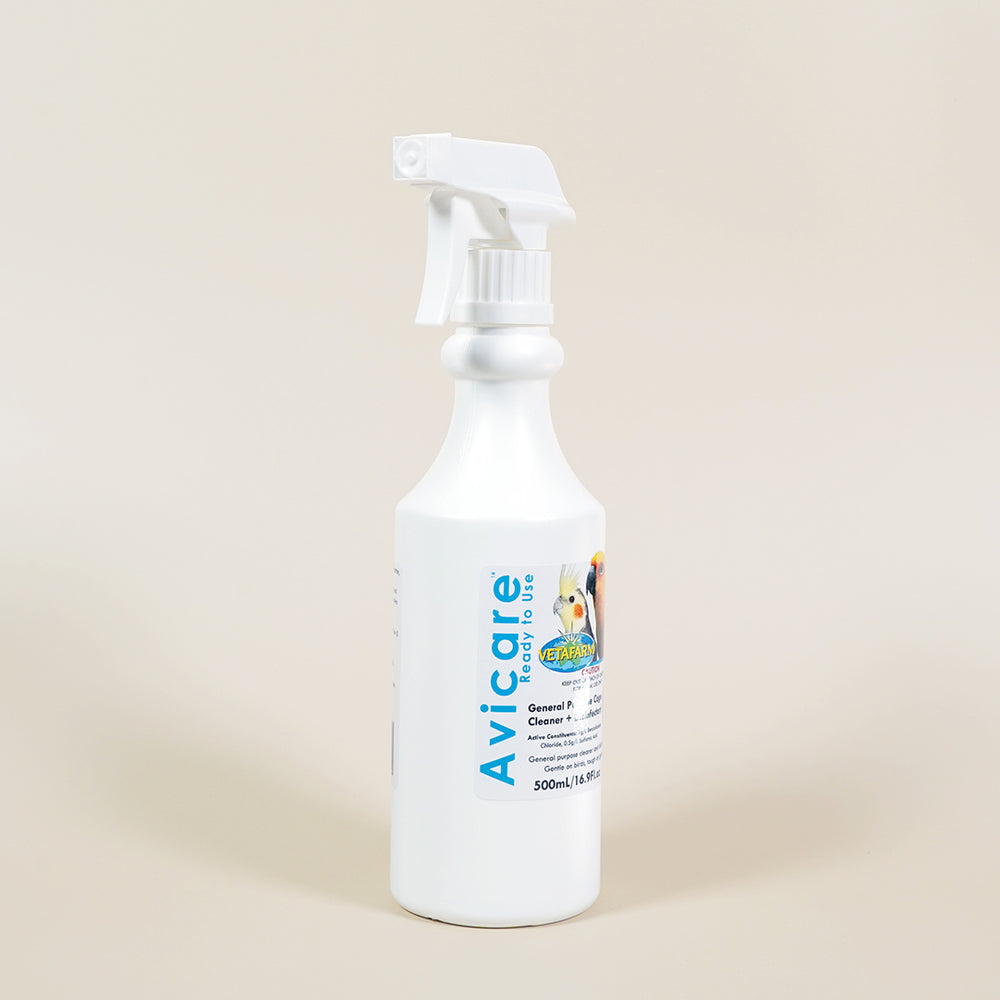 Avicare disinfectant spray for bird cages – 500mL Vetafarm cleaner