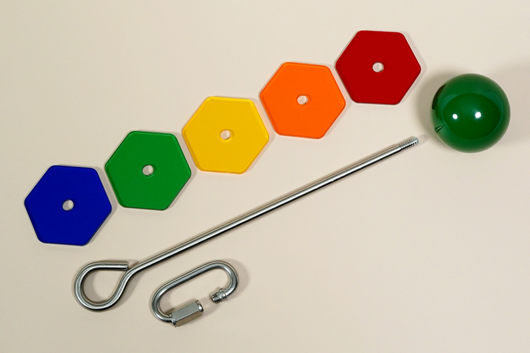 dissasembled components for the Birdie Bar single bundle