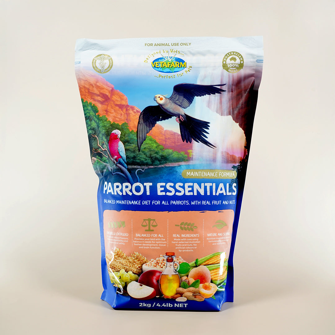 Vetafarm Parrot Essentials – complete parrot food pellet