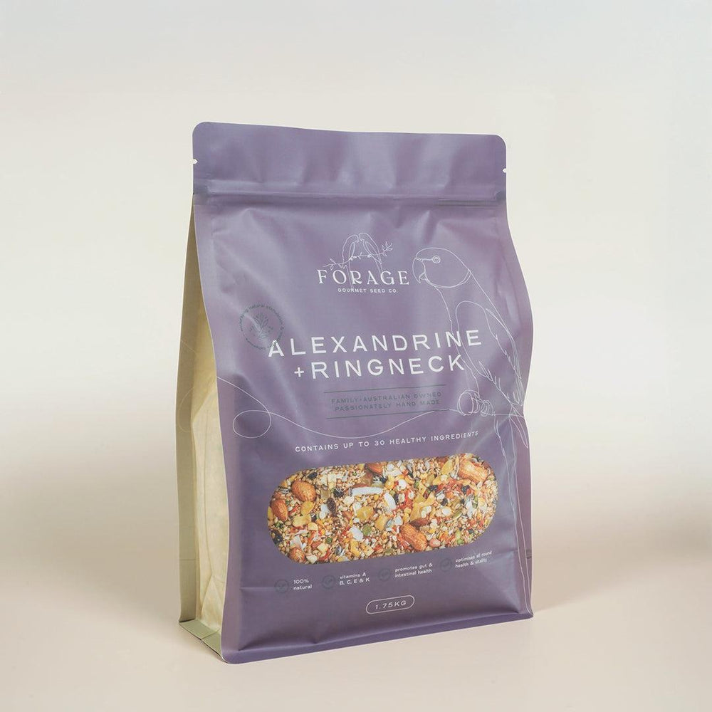 Forage Gourmet Seed - Alexandrine & Ringneck Specialty Blend-Bird Seed-Seed Cube