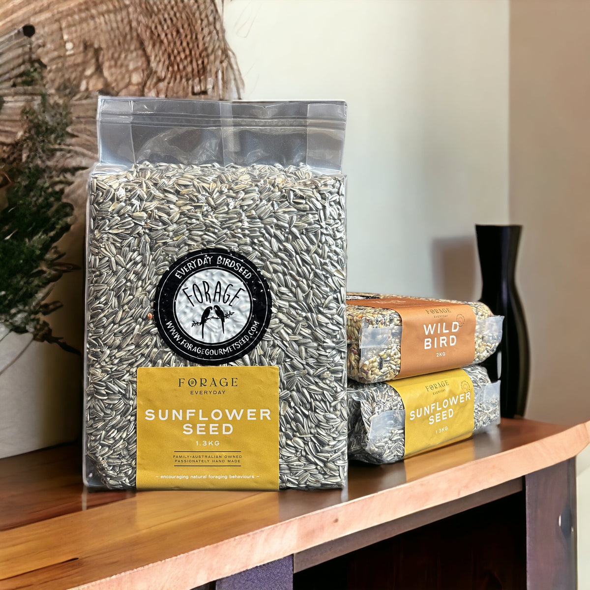 Forage Gourmet Seed - Everyday Grey Stripe Sunflower Seed-Bird Seed-Seed Cube