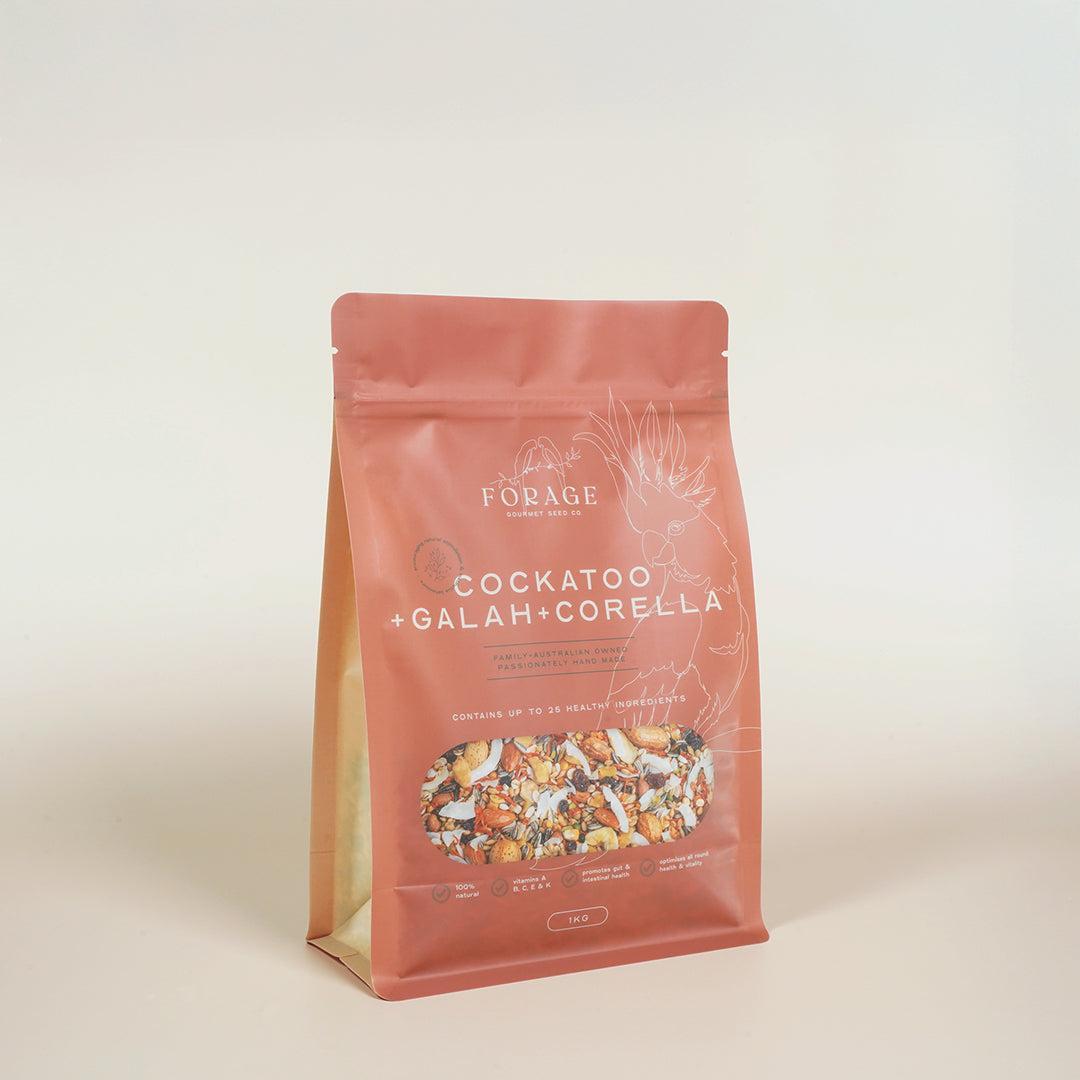 Forage Gourmet Seed - Galah, Corella & Cockatoo Specialty Blend-Bird Seed-Seed Cube