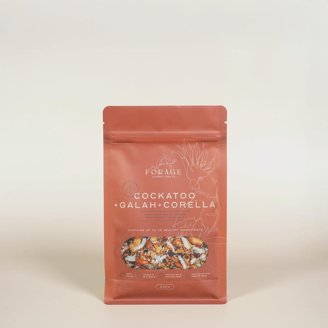 Forage Gourmet Seed - Galah, Corella & Cockatoo Specialty Blend-Bird Seed-Seed Cube