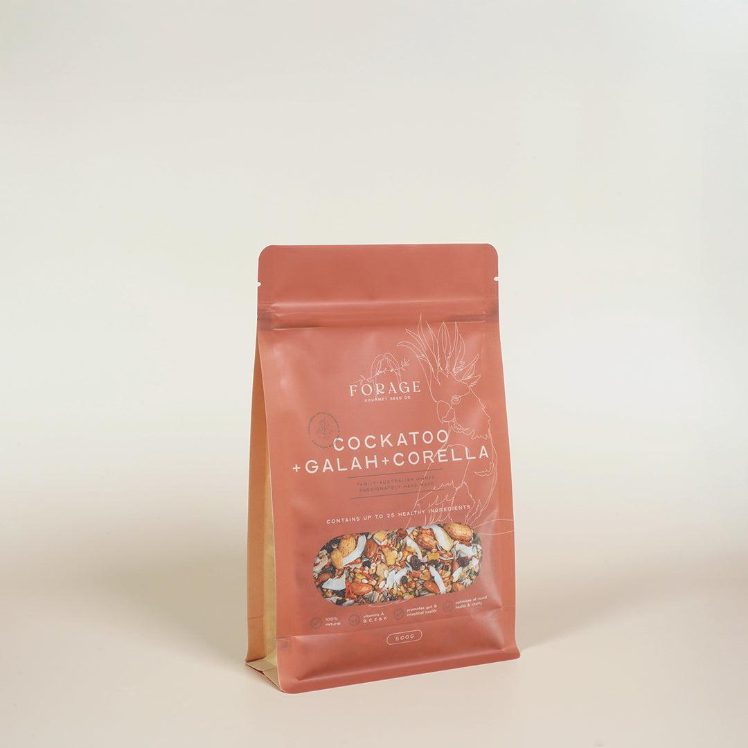 Forage Gourmet Seed - Galah, Corella & Cockatoo Specialty Blend-Bird Seed-Seed Cube