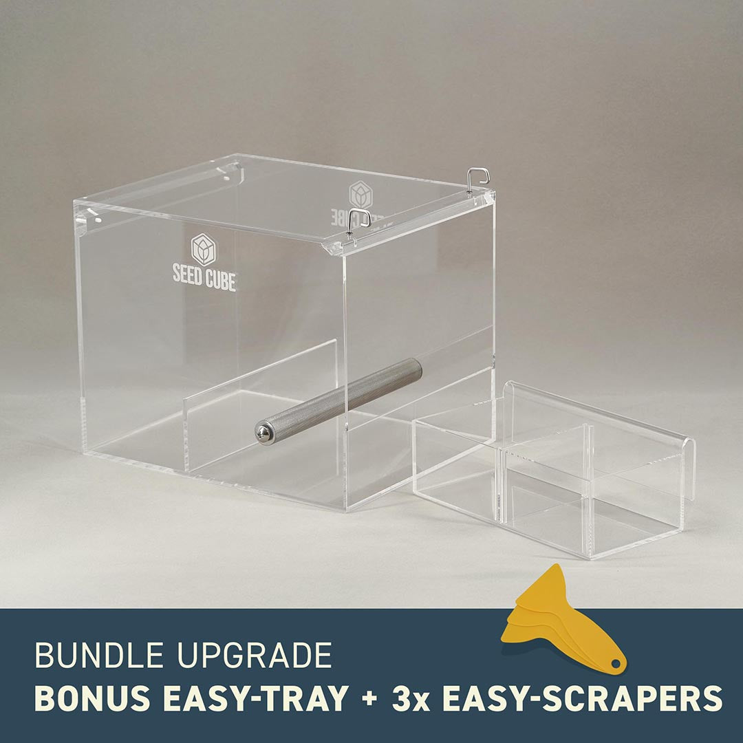 Seed Cube Large + Easy-Tray Bundle - No mess bird feeder