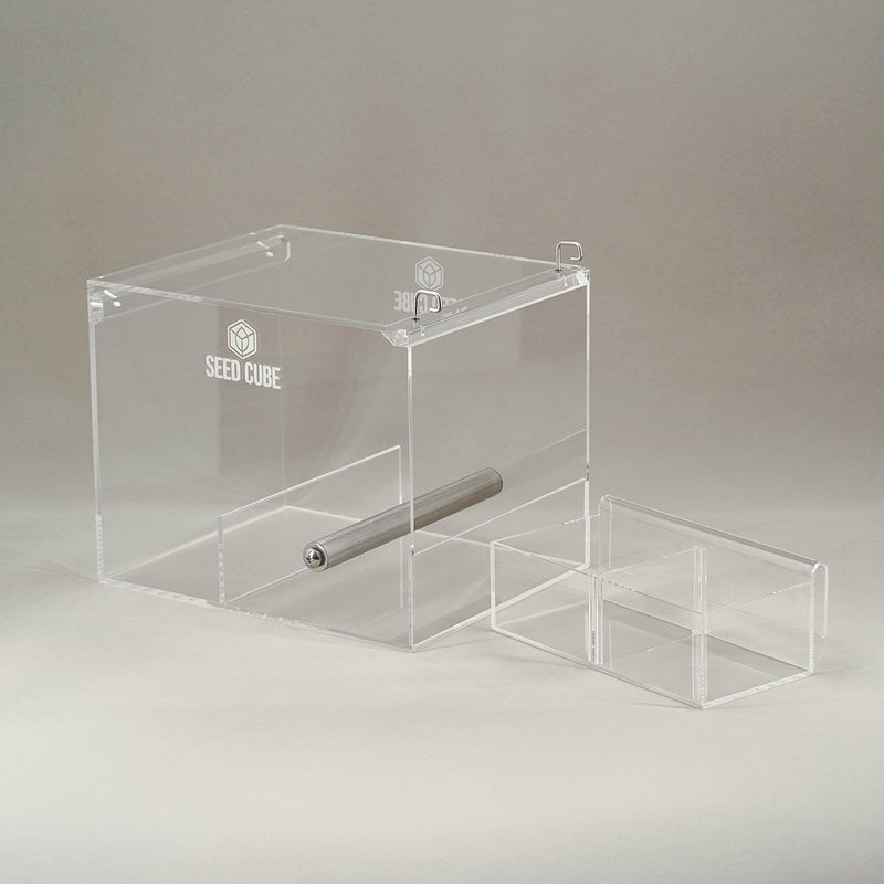 Seed Cube Large + Easy-Tray Bundle - No mess bird feeder