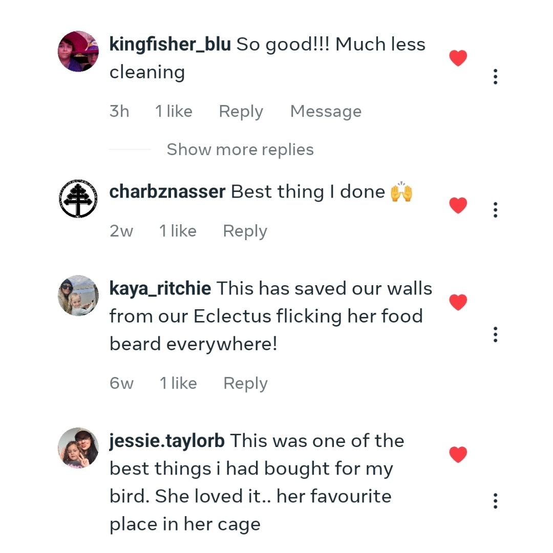 Screenshot of user comments on an ad for seed cube