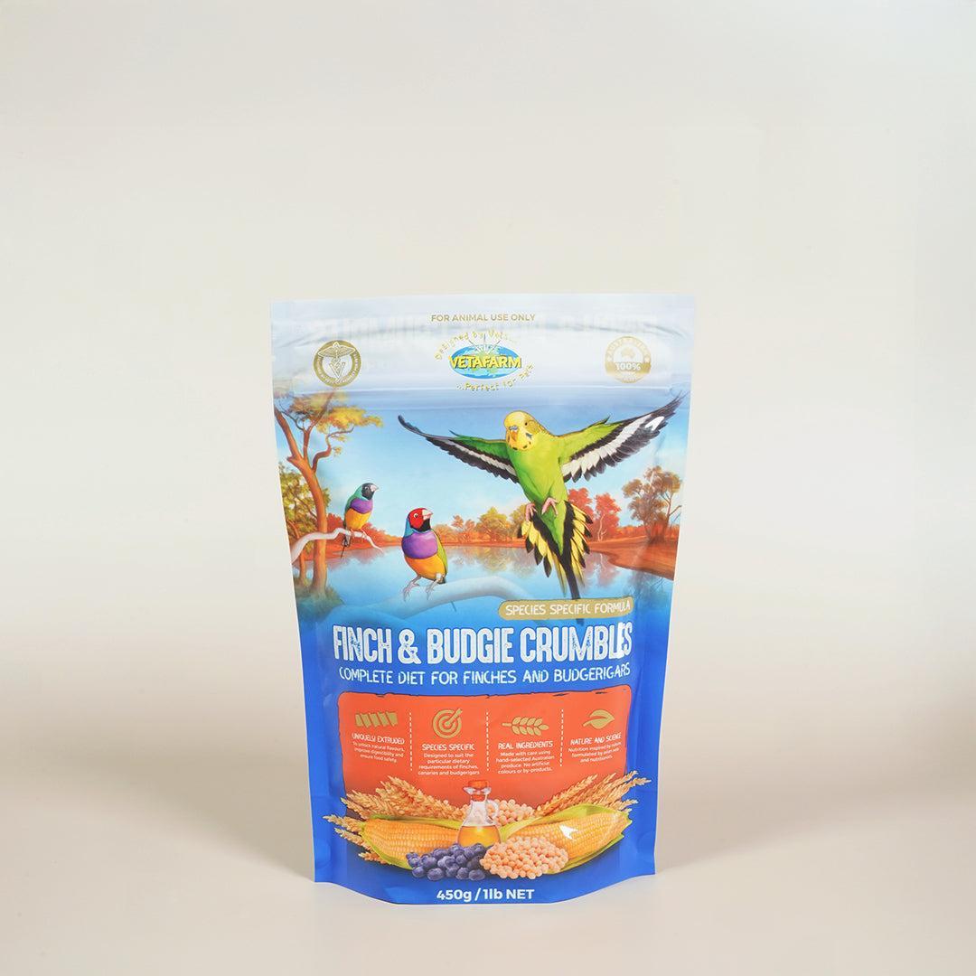 Vetafarm Finch & Budgie Crumbles-Extruded crumble-Seed Cube