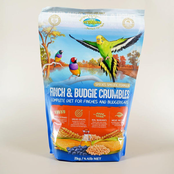 Vetafarm Finch & Budgie Crumbles-Extruded crumble-Seed Cube