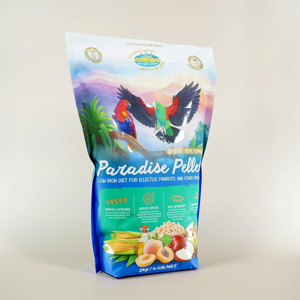 Vetafarm Paradise Pellets-Extruded crumble-Seed Cube