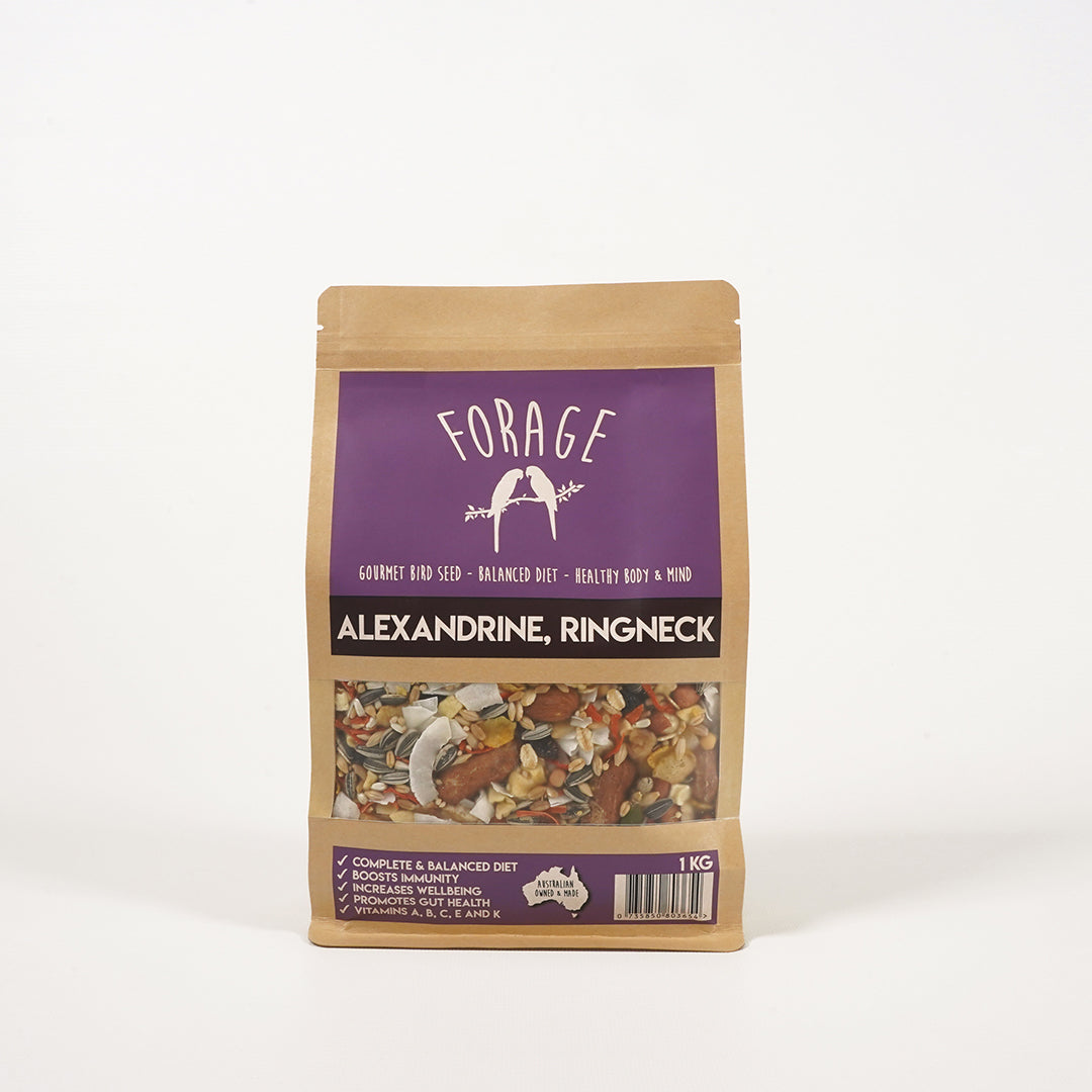 Bird seed blend encouraging natural foraging behaviour
