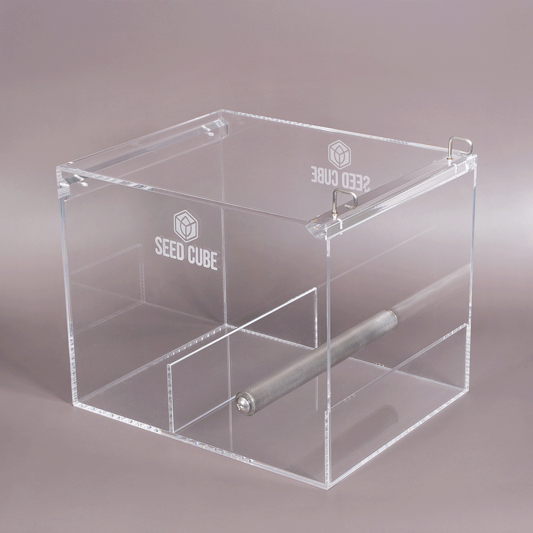 Clear acrylic large bird feeder with stainless steel hooks