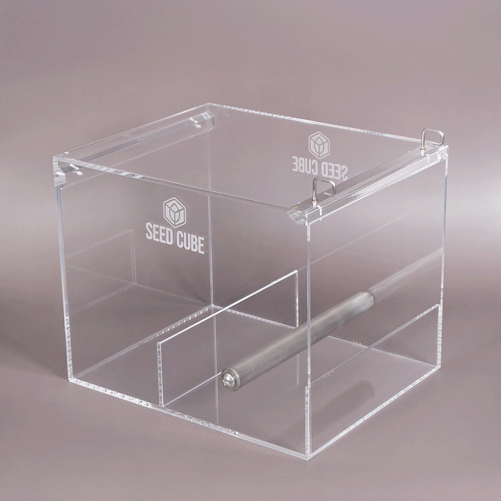 Clear acrylic large bird feeder with stainless steel hooks