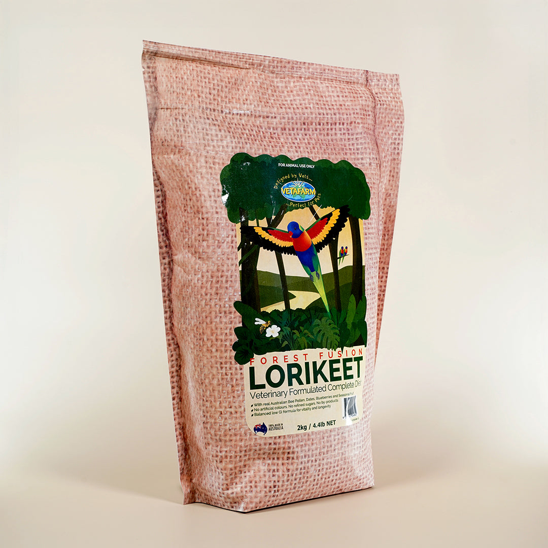 Complete lorikeet food – Vetafarm Forest Fusion dry nectar formula


