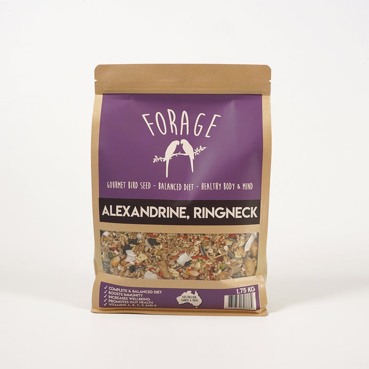 Bird seed blend that improves feather colour and condition
