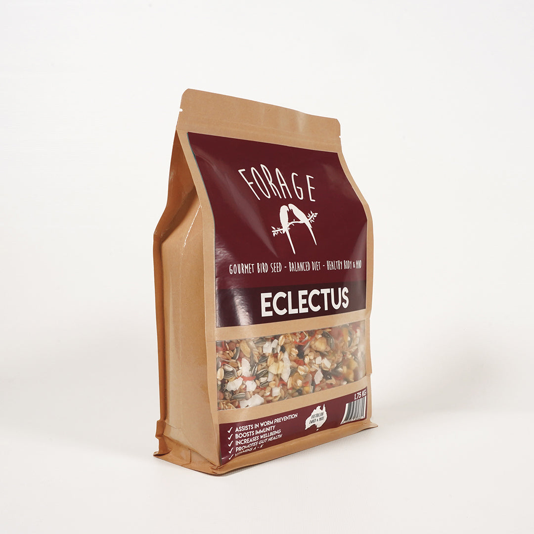 Vitamin-rich Forage Gourmet Eclectus specialty blend
