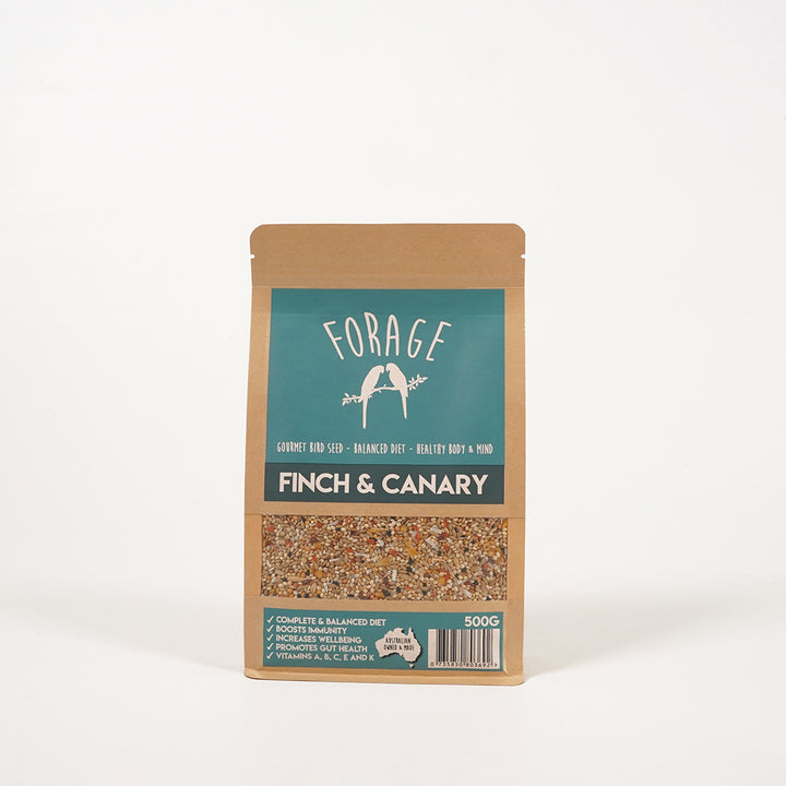 Forage Gourmet Finch & Canary specialty seed blend for balanced nutrition
