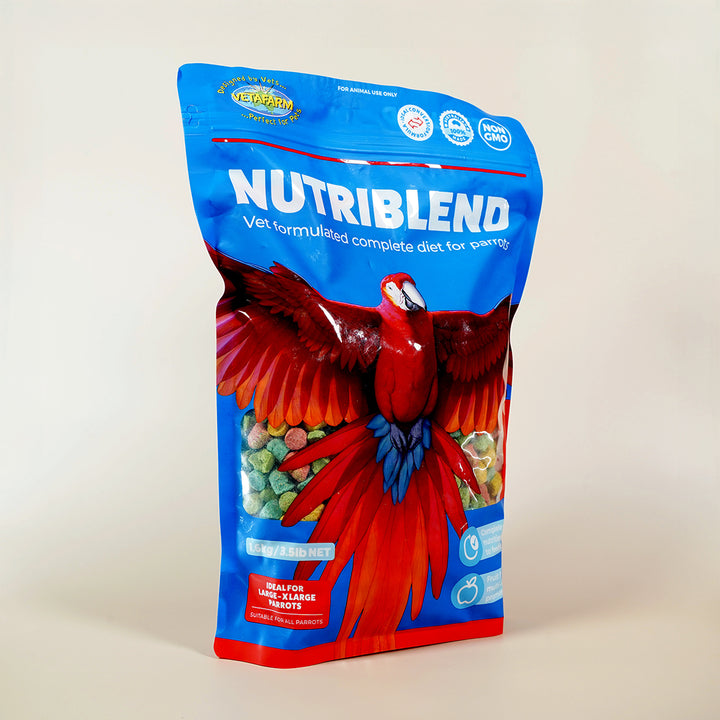 Large bird pellets for macaws and cockatoos – Vetafarm Nutriblend

