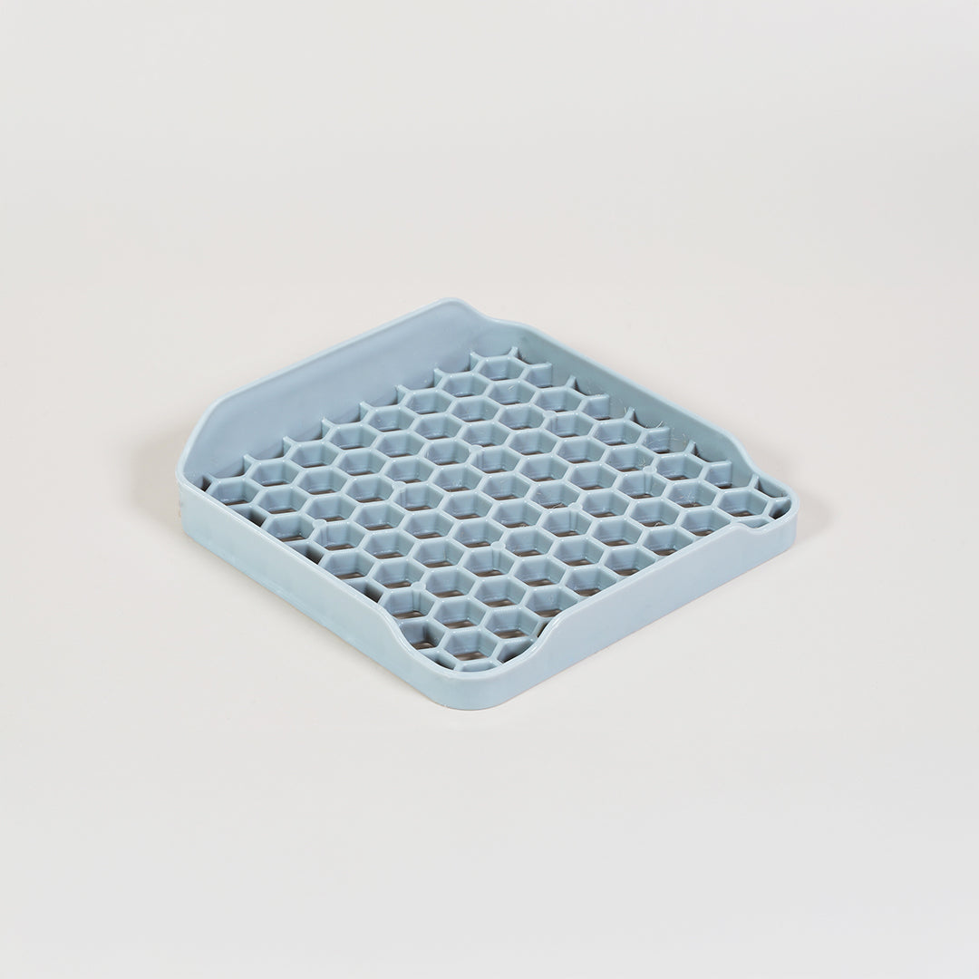 Micropod honeycomb grow tray shown at a 45-degree angle, a soil-free system for growing fresh microgreens to use with Seed Cube feeding.