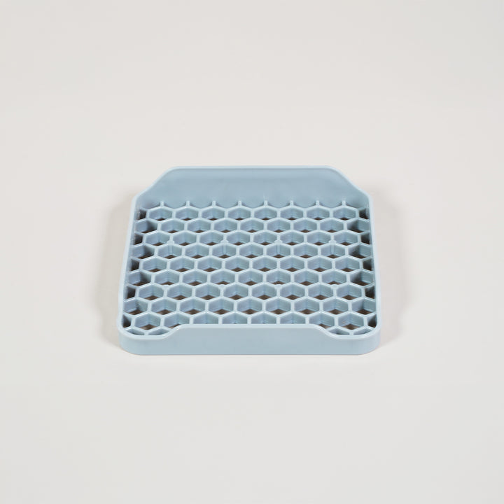 Front view of the Micropod honeycomb grow tray for microgreens, a clean and soil-free system that complements Seed Cube bird feeding.