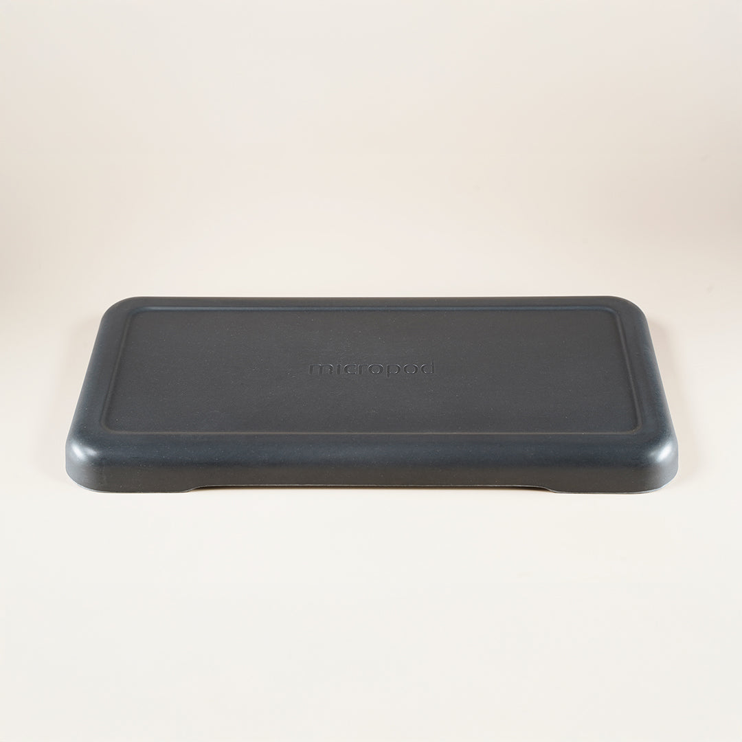 Micropod large lid in charcoal colour, a durable cover for trays during germination to promote clean and consistent microgreens growth with Seed Cube feeding.