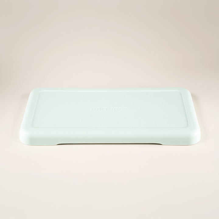 Micropod large lid in seafoam colour, designed to cover trays during germination for clean and reliable microgreens growth with Seed Cube feeding.