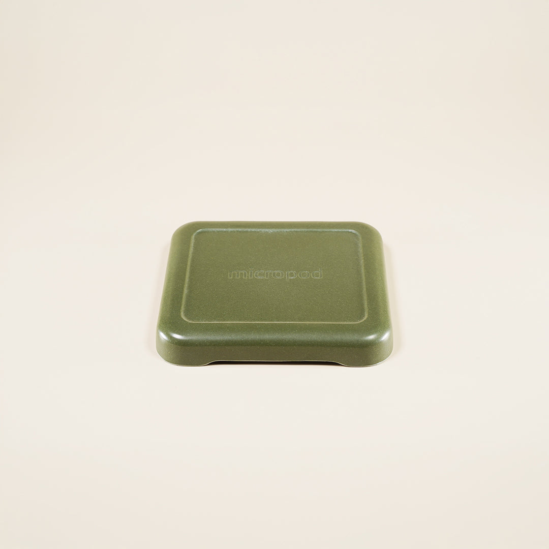 Micropod small lid in avocado colour, designed to cover trays during germination and support clean microgreens growth with Seed Cube feeding.