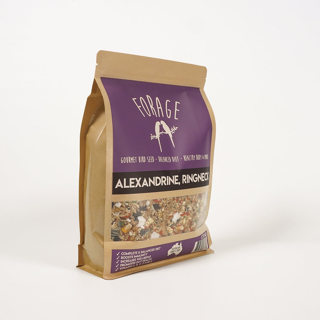 Resealable paper bag packaging for Forage Gourmet Seed
