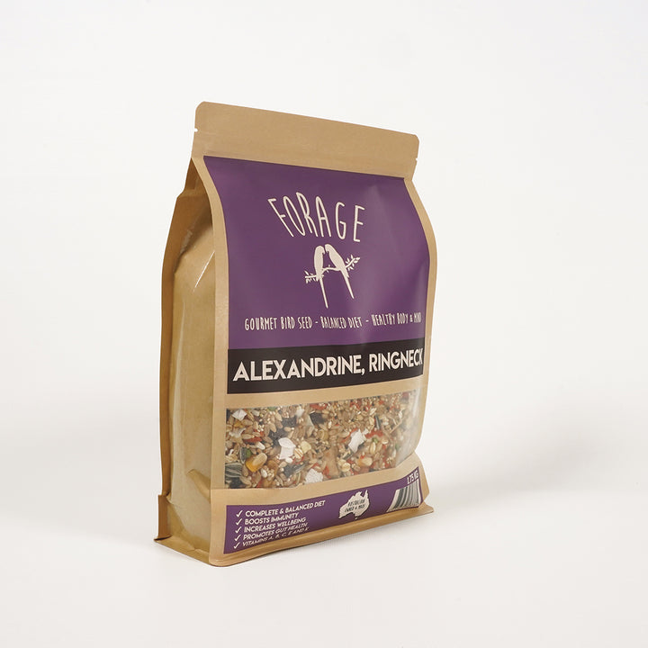 Resealable paper bag packaging for Forage Gourmet Seed

