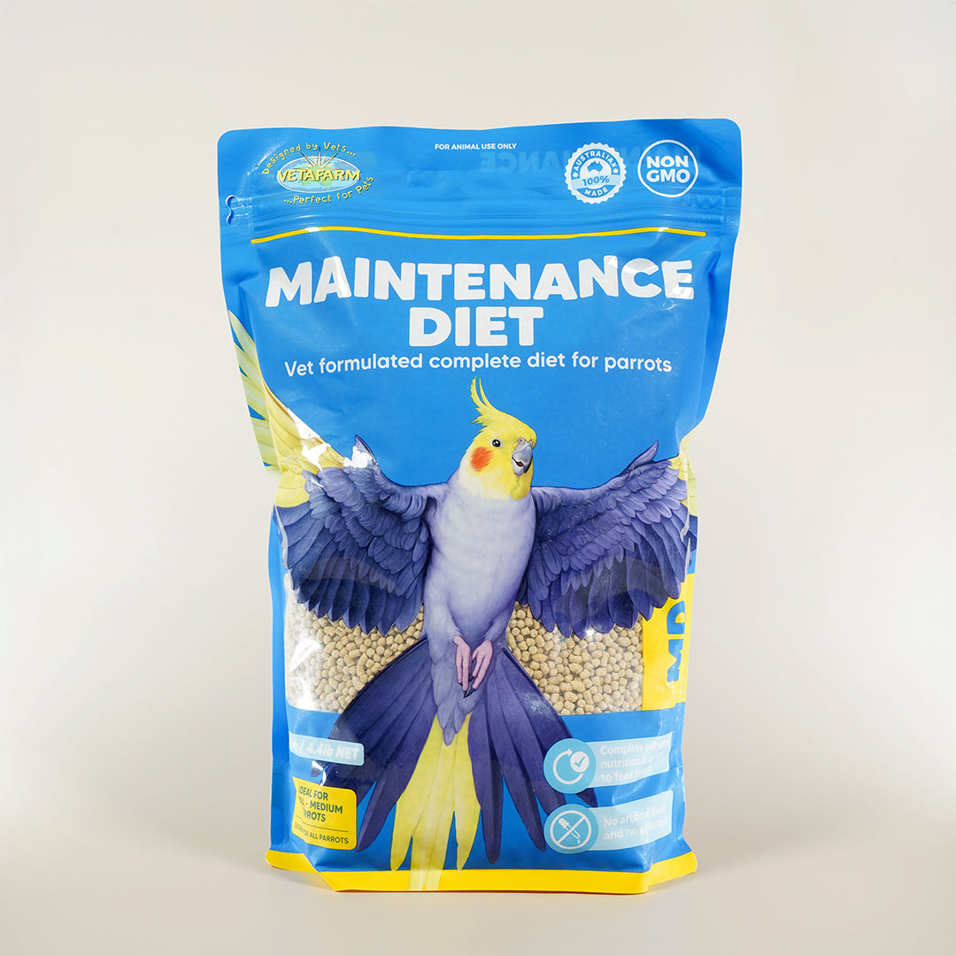 Vetafarm Maintenance Diet Pellets – complete daily food for pet birds

