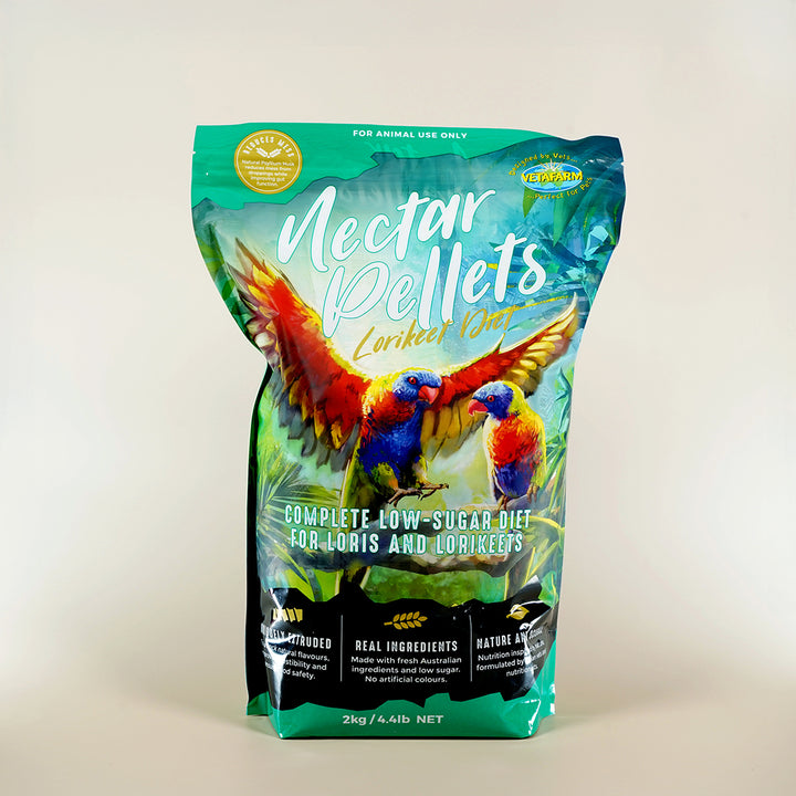 Vetafarm Nectar Pellets – balanced diet for lorikeets and honeyeaters


