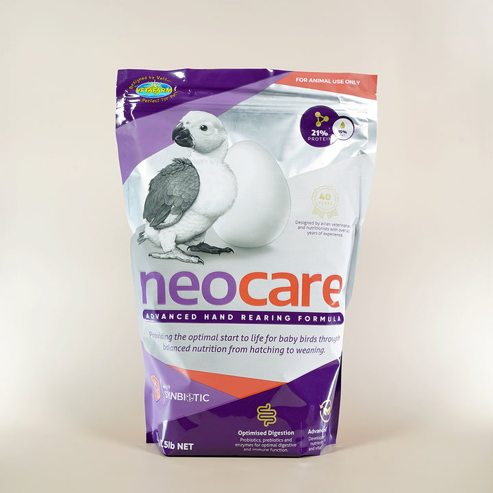 Vetafarm Neocare – hand-rearing formula for baby birds

